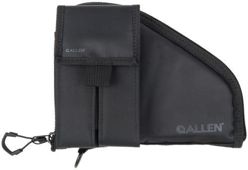 Allen 78-7 Pistol Case  W/Mag Pouch Black Nylon Fits Compact Handguns