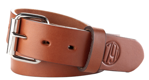 1791 Gunleather BLT014246CBRA 01  Gun Belt Classic Brown Leather 42/46 1.50" Wide Buckle Closure