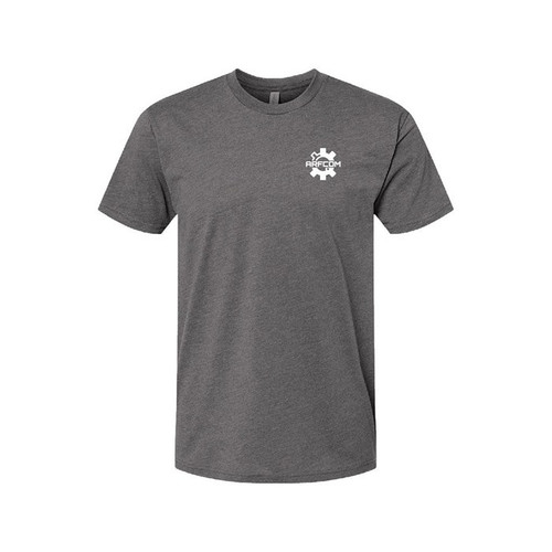 BADGED BOLTHEAD LOGO UNISEX T-SHIRT GRAY 2X-LARGE