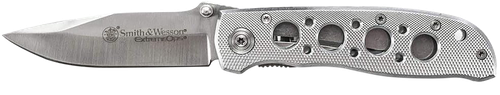 Smith & Wesson Knives CK105HCP Extreme Ops  3.22" Folding Drop Point Plain 7Cr15MoV SS Blade Aluminum Handle Includes Pocket Clip