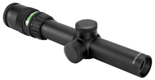 Trijicon 200057 AccuPoint  Black Hardcoat Anodized 1-4x 24mm 30mm Tube Illuminated Green Triangle Post Reticle