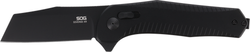S.O.G SOG12020143 Diverge XR Folder 3" Folding EDC Plain Black PVD D2 Steel Blade, Black Scaled Aluminum Handle