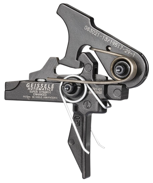 Geissele Automatics 05167 SD-E  Two-Stage Flat Trigger with 2.90-3.80 lbs Draw Weight & for AR-15/AR-10