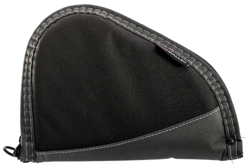 Allen 4448 Deluxe  Handgun Case Black w/Gray Trim, Foam Padding, Non-Absorbent Lining & Lockable Zipper 8" L