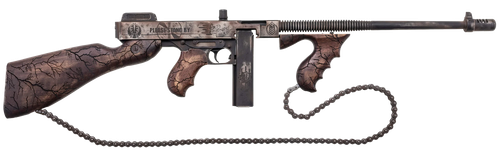 Thompson T150DC8 1927A-1 Wastelander .45 Cal 50+1 18" Finned Barrel, Aluminum Receiver, Fixed Stock