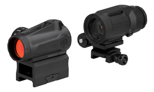 Sig Sauer Electro-Optics SORJMSR501 Romeo-MSR Gen II w/Juliet5 Micro Magnifier Black 1x20mm/5x42mm, 2 MOA Red Dot and Magnifier