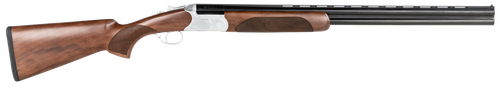CZ-USA 06478 Redhead Premier  16 Gauge 2.75" 2rd 28" Gloss Black Chrome Barrel, Silver Satin Chrome Metal Finish, Walnut Stock Includes IC & M Chokes