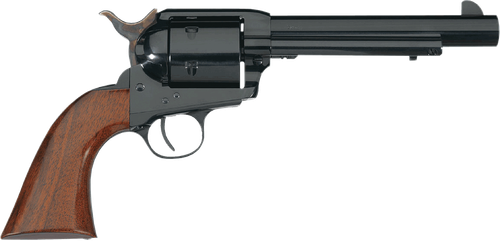 Taylors & Company 550428 1873 Cattleman 44 Rem Mag Caliber with 6" Barrel, 6rd Capacity Cylinder, Overall Blued Finish Steel & Walnut Army Size Grip