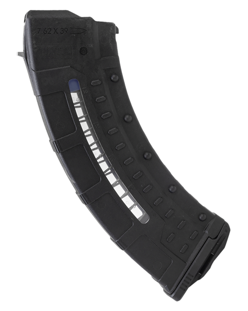 Leapers RBTAKM30   30rd Windowed 7.62x39mm Black Polymer/Steel
