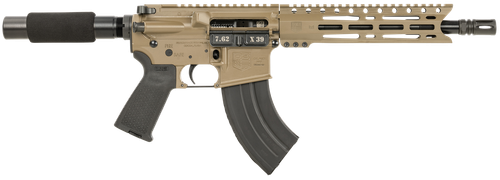 Diamondback DB1915O061 DB15  7.62x39mm 28+1 10", FDE, Carbon Lower, 9" M-LOK Handguard, Black Padded Buffer Tube/Magpul Grip