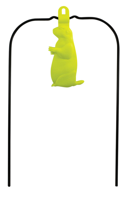 Birchwood Casey 48022 Ground Strike Hanging Prairie Dog Pistol/Rifle Rubber/Metal Yellow Prairie Dog Illustration Impact Enhancement Motion