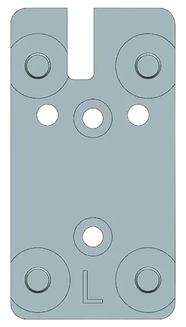 Beretta USA EUS03051 90/92  Silver, Fits Beretta 90/92, RDO Leupold Pattern Footprint Mount