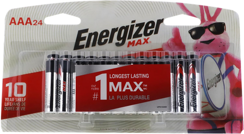 Energizer E92BP24E4 AAA Max Black/Silver 1.5V Alkaline Qty (24) Single Pack