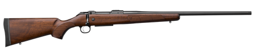 CZ-USA 07719 600+ American Full Size 6.5 Creedmoor 5+1  24" Black Nitride Threaded Barrel, Black Nitride Steel Drilled & Tapped Receiver, Turkish Walnut Fixed Stock