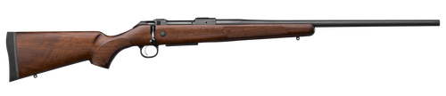 CZ-USA 07719 600+ American Full Size 6.5 Creedmoor 5+1  24" Black Nitride Threaded Barrel, Black Nitride Steel Drilled & Tapped Receiver, Turkish Walnut Fixed Stock