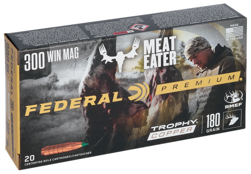 Federal P300WTC1 Premium  300WinMag 180gr Trophy Copper 20 Per Box/10 Case