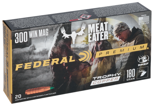 Federal P300WTC1 Premium  300WinMag 180gr Trophy Copper 20 Per Box/10 Case