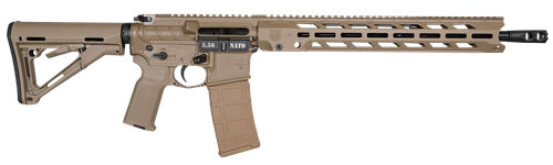 Diamondback DB1784K061 DB15  5.56x45mm NATO 30+1 16", FDE, 15" M-Lok Anti-Rotation Handguard, Magpul CTR Stock & K2 Grip, Obsidian Muzzle Brake, Ambi Safety