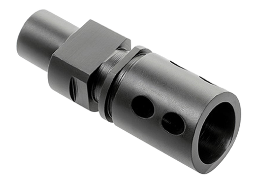 CMMG 57DA5BE Flash Hider  Black Steel with M12x1 LH Threads for 5.7x28mm FN PS90