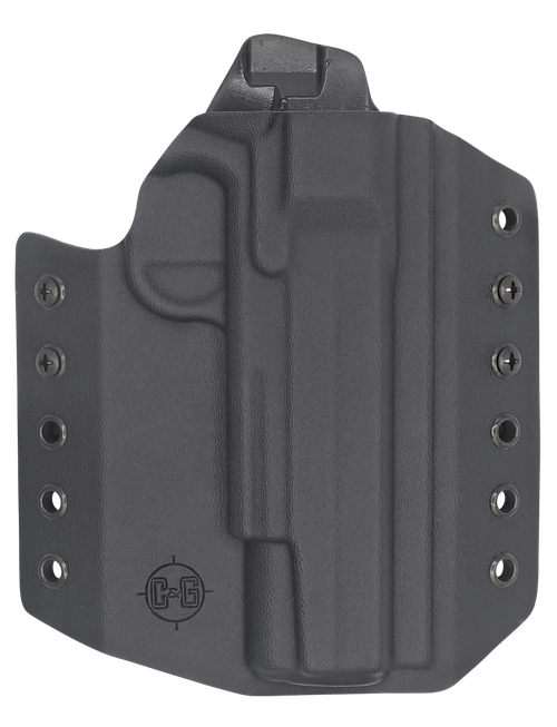 C&G Holsters 1850100 Covert  OWB Black Kydex Belt Loop Fits 1911 Government 5"