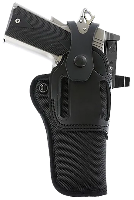 Galco SA95RB Switchback Strongside Crossdraw Belt Black Hybrid Leather-Synthetic Ambidextrous