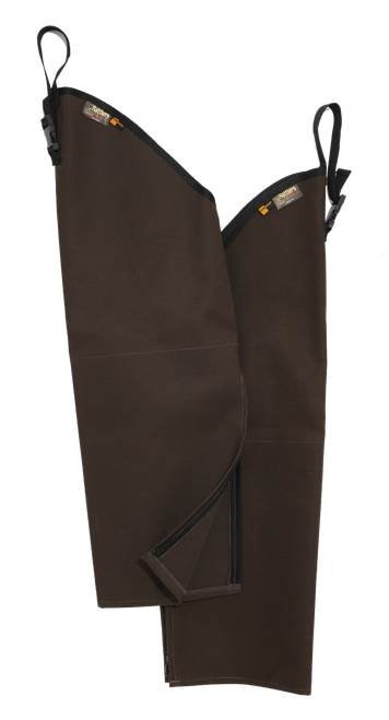 Boyt Harness 9001BRHR Rattlers Chaps 1000D Nylon Brown Husky 30" Chaps Adjustable Straps