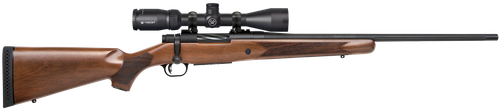 Mossberg 27940 Patriot  308 Win Caliber with 5+1 Capacity, 22" Fluted Barrel, Matte Blued Metal Finish & Walnut Stock Right Hand (Full Size) Includes Vortex Crossfire II 3-9x40mm Scope