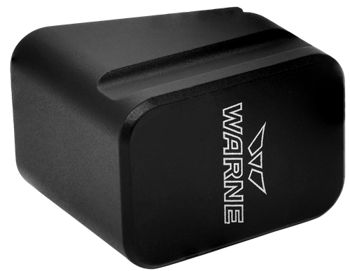 Warne MEG1754BLK Magazine Extension  made of 6061-T6 Aluminum with Hardcoat Anodized Black Finish for Glock 17, 22 Magazines (Adds 5rds 9mm Luger, 4rds 40 S&W)
