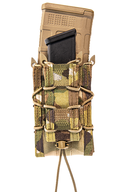 High Speed Gear 11DD00MC TACO Double Decker Mag Pouch Double MultiCam Nylon MOLLE Compatible w/ Rifle Compatible w/ Pistol