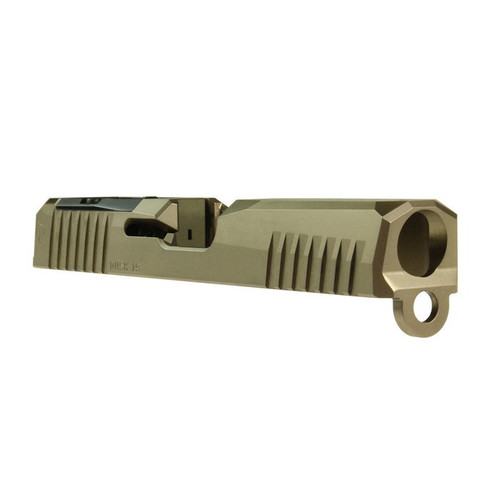 DUSK G19 GEN3 9MM LUGER RMR CUT STRIPPED SLIDE FDE