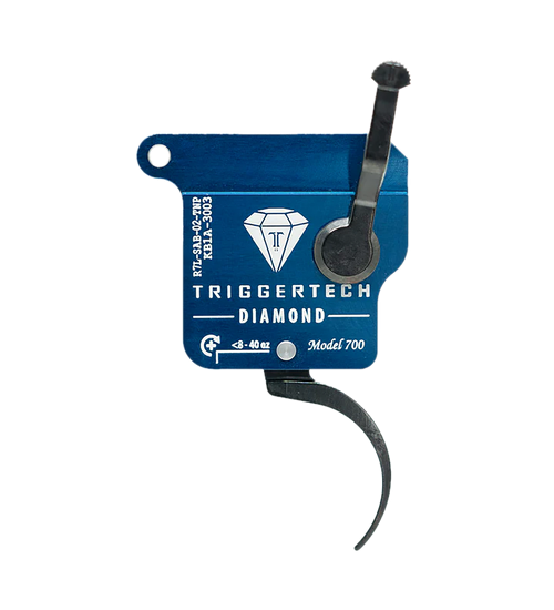 TriggerTech R7LSAB02TNP Diamond  Black Curved Fits Remington 700 Left Hand