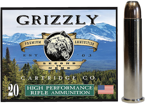 Grizzly Ammo GC45/70+P3   45-70Gov+P 350gr Bonded Flat Point 20 Per Box/10 Case