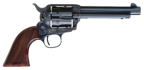 Cimarron AR401 Arizona Ranger  357 Mag 6 5.50" Blue w/Engraved "Arizona Ranger" Steel Barrel, Blued Cylinder Color Case Hardened Steel Frame, Checkered Walnut Grip, Exposed Hammer