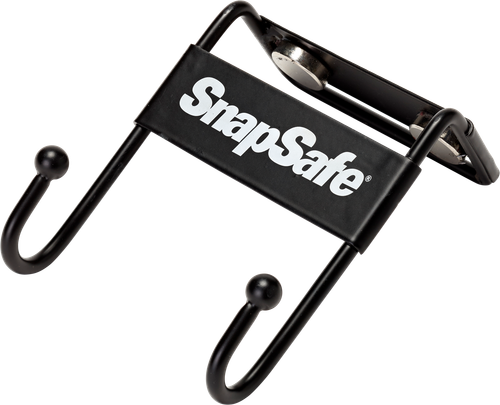 SnapSafe 75911 Magnetic Safe Hook  Black Steel Magnet