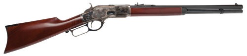 Cimarron CA271 1873 Short Full Size 38 Special 357 Mag 10+1 20" Blued Octagon Barrel, Color Case Hardened Stainless Steel Receiver, Fixed Walnut Stock, Right Hand