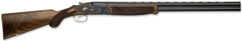 F.A.I.R. FRJBPRTG2828 Jubilee Prestige Tartargua Gold Full Size 28 Gauge Break Open 2.75" 2rd 28" Blued Over/Under Barrel, Gold Engraving Aluminum Receiver, Fixed Walnut Stock, Ambidextrous
