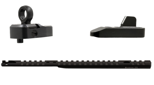 XS Sights ML10095 Marlin Optic Mounts & Ghost Ring Sight Sets  Black Anodized Aluminum/Steel Fits Marlin 1894 Lever Action