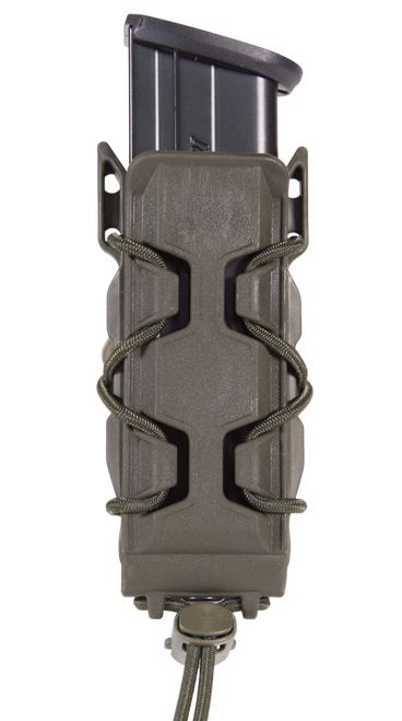 High Speed Gear 16PT01OD TACO V2 Mag Pouch Single, OD Green Polymer, Belt Clip/MOLLE U-Mount, Compatible w/ Pistol Mags