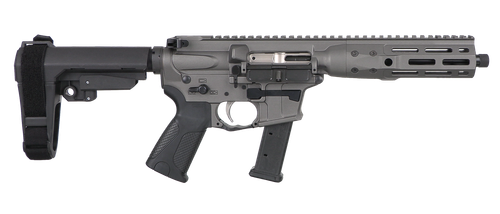 LWRC ICP9TG8SBA3 IC-9  9mm Luger 8.50" 33+1 Black Nitride Threaded Barrel, Tungsten Anodized Aluminum Picatinny Rail Receiver, SB Tactical SBA3 Brace, LWRC Ultra Combat Grip, Ambidextrous