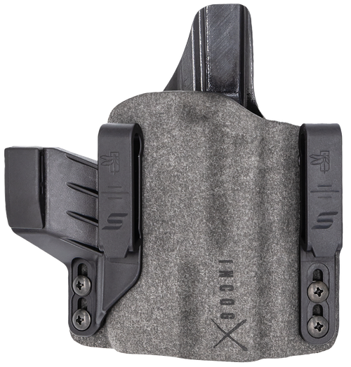 Safariland INCOG0895A0CX261 Incog X  IWB Gray Cordura Fits Glock 43X/48 Belt Clip Mount, Right Hand