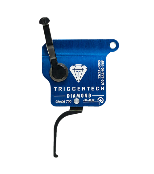 TriggerTech R70SAB02TNF Diamond  Black Flat Straight Fits Remington 700 Right Hand