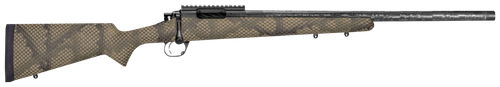 Proof Research 135297 Glacier TI Full Size 7mm PRC 4+1 24" Carbon Fiber Match Grade Threaded Barrel, Black Cerakote Titanium Receivern w/Picatinny Rail, Fixed PROOF Hunter TFDE Carbon Fiber Stock