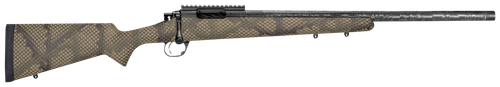 Proof Research 135297 Glacier TI Full Size 7mm PRC 4+1 24" Carbon Fiber Match Grade Threaded Barrel, Black Cerakote Titanium Receivern w/Picatinny Rail, Fixed PROOF Hunter TFDE Carbon Fiber Stock