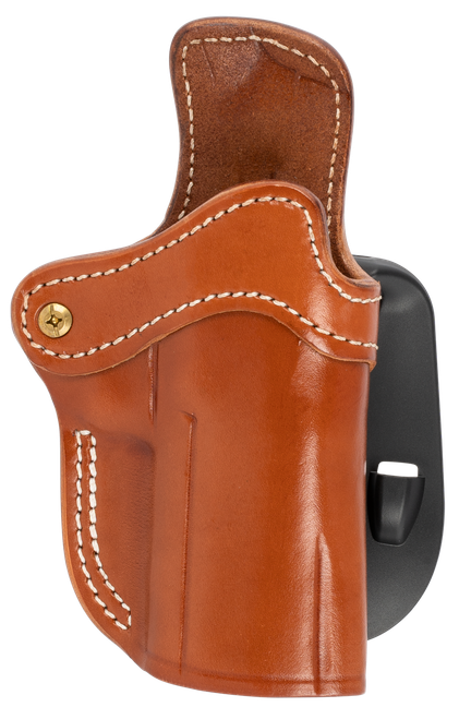 1791 Gunleather ORPDH24CBRR BH2.4 Optic Ready OWB 2.4 Classic Brown Leather Paddle Fits Walther PPQ/Sig P320/Springfield XD-M