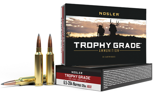 Nosler 60128 Trophy Grade Long-Range 6.5x284Norma 129gr Nosler Spitzer AccuBond Long Range 20 Per Box/10 Case