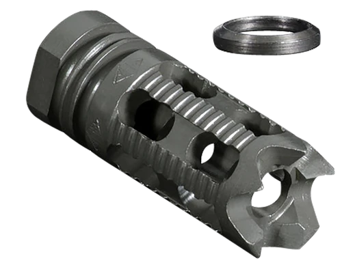 Yankee Hill 285M1 Phantom Comp/Brake with Aggressive End, 1/2"-28 tpi Threads 2.25" OAL for 5.56mm