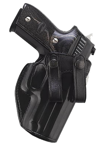 Galco SUM226B Summer Comfort  IWB Black Leather Compatible w/ Glock 19X/19 Gen1-5/23 Gen2-5 Belt Loop Mount Right Hand
