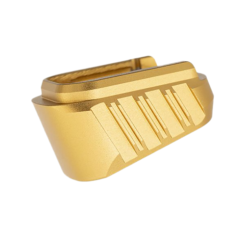 Tyrant CNC TDHCATMAGEX3GOLD Hellcat Magazine Extension Fits Springfield Hellcat Pro Gold 7000 Series Aluminum