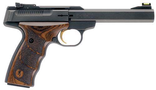 Browning 051428490 Buck Mark Plus UDX *CA Compliant 22 LR 10+1 5.50" Matte Black Slab Side Barrel, Matte Black Serrated Slide & Aluminum Frame, Finger Groove Laminate Grip
