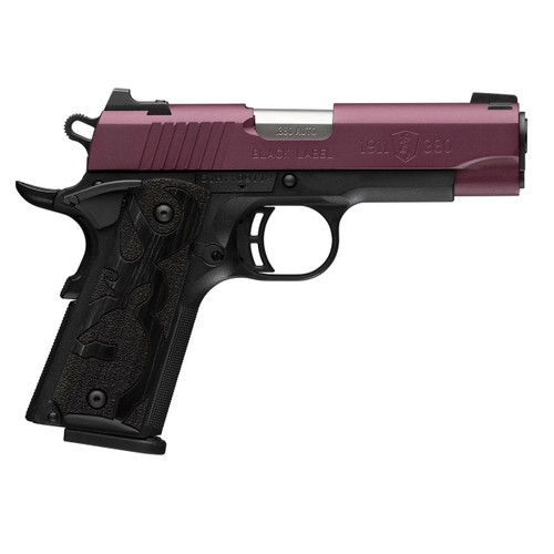 BRN 1911 380ACP 3.6" 10RD BLK CHERY